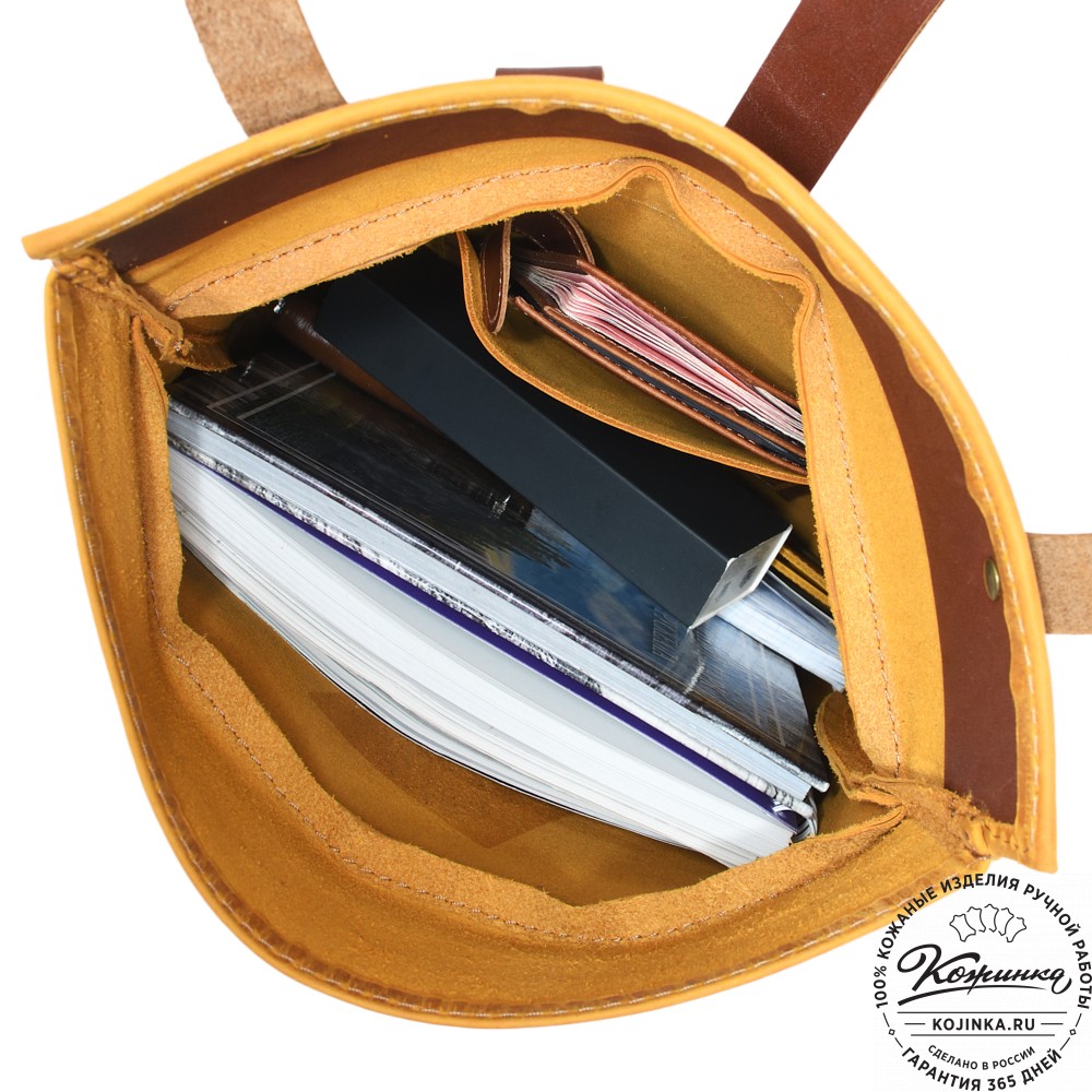 Кожаный рюкзак "Vogue" (рыжий крейзи)